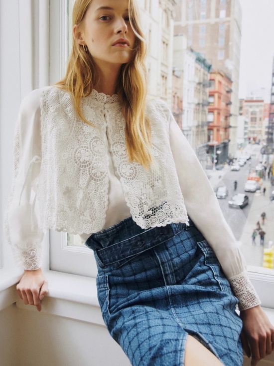 Sezane Tops - NWT Sezane Sea NY Beryl Shirt